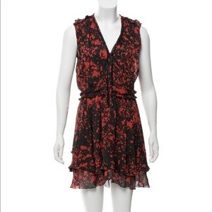 Silk Print Isabel Marant Mini Dress Sz 6 Pristine